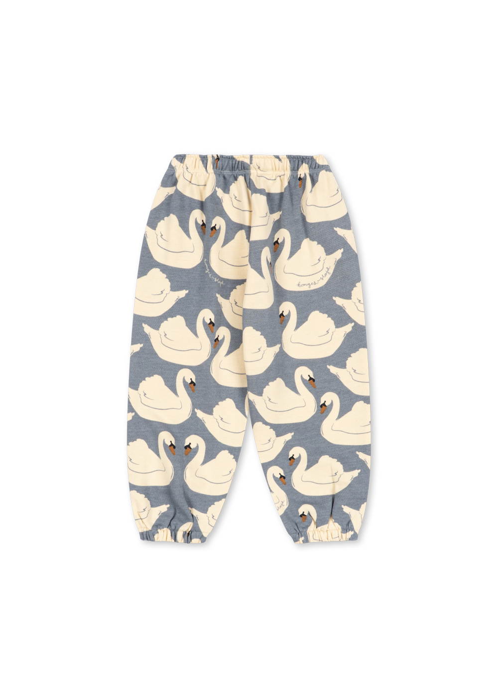 swan łabędzie spodnie dresowe bawełniane